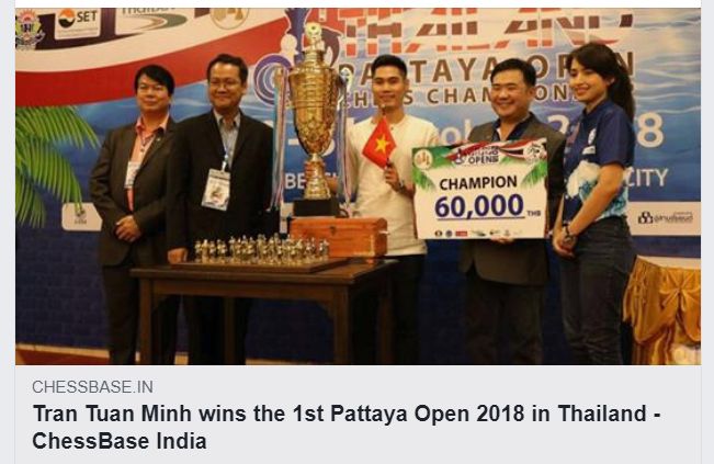 Tran Tuan Minh Wins the 1st Pattaya Open in Thailand