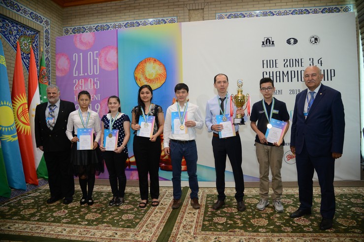 Jumabayev and Kasimdzhanov (Men), and Yakubbaeva (Women) are World Cup Qualifiers from Zone 3.4