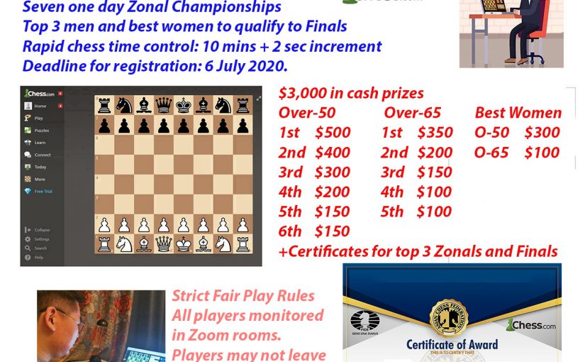 Join Asian Seniors Online Chess Championship