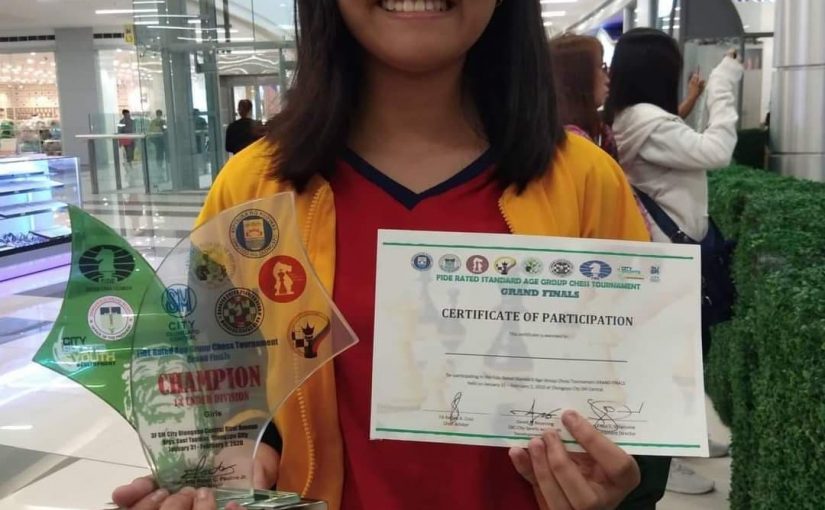 13 Year Old Jersey Marticio tops Philippine National U18 Chess Championship