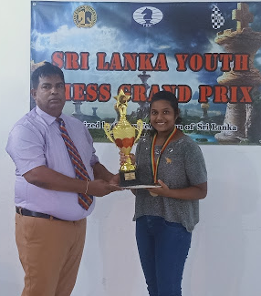 Dahamdi wins 2nd Sri Lanka Youth Girls (Under 14) Chess Grand Prix 2021.