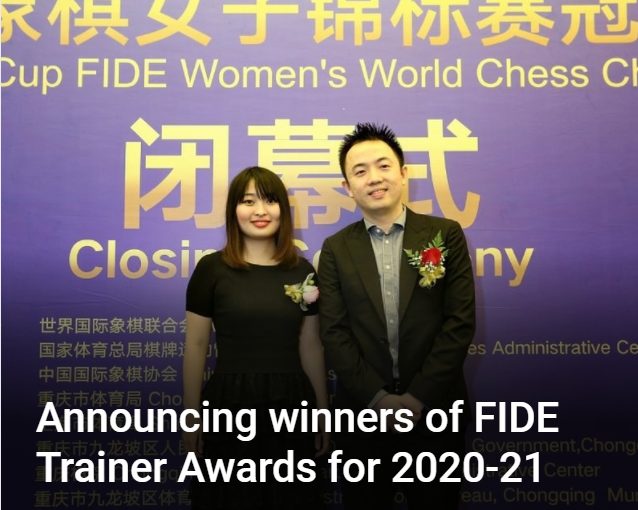 Asia Leads the FIDE Trainer Awards 2021 with Six Winners!