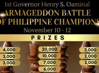 Armageddon Battle of Philippine Champions Set 10-12 November
