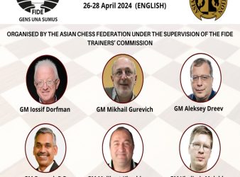 FIDE Trainers Online Seminar Starts Today