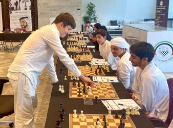 GM Kazybek Nogerbek Simultaneous Exhibition in Al Ain, UAE