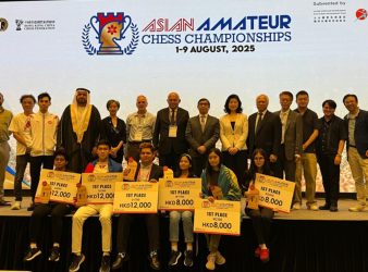 Awards Ceremonies of Asian Amateur Chess Championship in Hong Kong