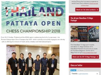 Thailand Chess introduces the brand new Pattaya Open 2018