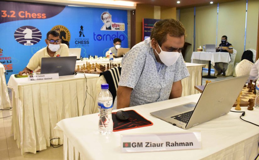 GM Ziaur Rahman Leads in Homestretch of Zone 3.2 Zonal Hybrid Chess Championship