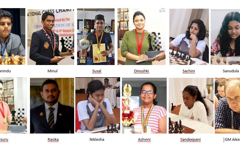 Sri Lanka National Chess Team in FIDE Online Chess Olympiad 2021