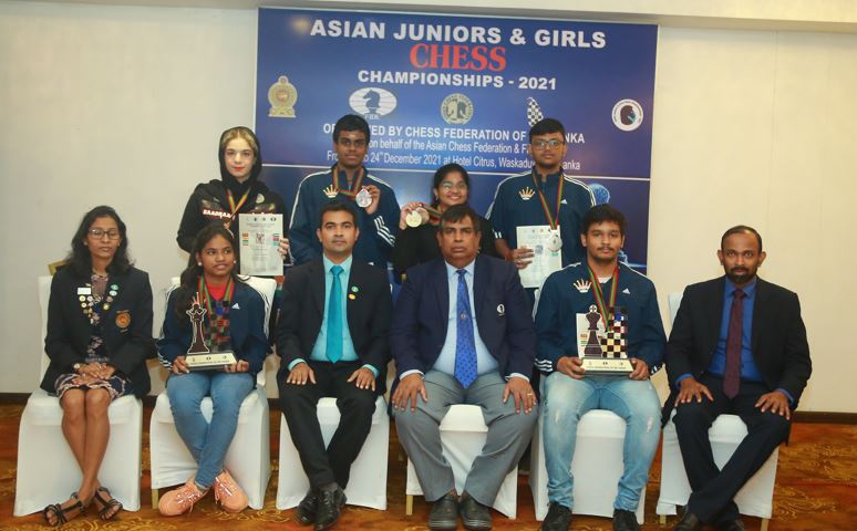 Rahul and Savitha Win Asian Juniors and Girls Chess Championships