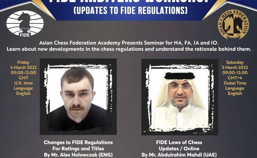 Invitation to Asian Arbiters and Organizers