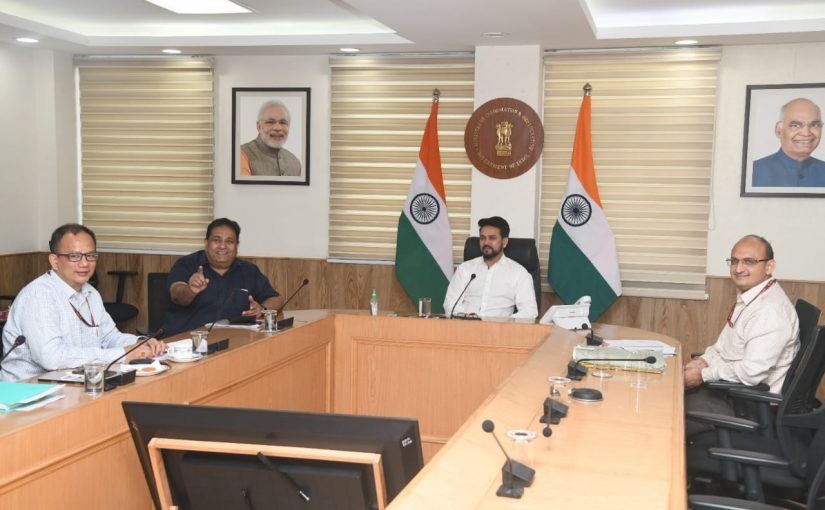Sports Minister Anurag Thakur reviews Preparedness for Chess Olympiad