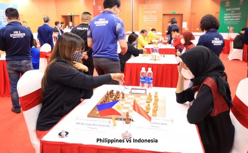 Vietnam Men and Indonesian Women Lead  SEA Games Rapid Chess Team Championship