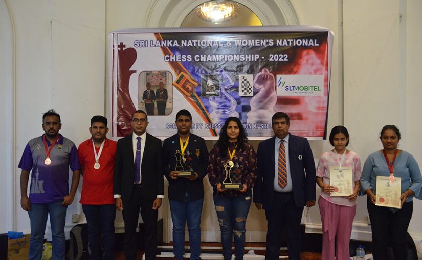 Susal and Sachini Win Sri Lanka National Chess Championships 2022