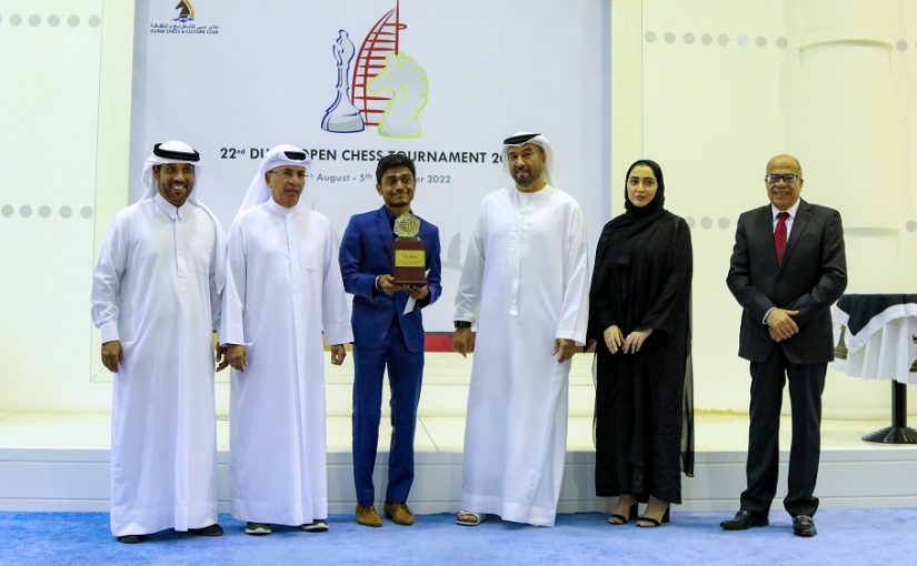 Arvindh Chitambaram crowned champion of 22nd Dubai Open Chess Tournament