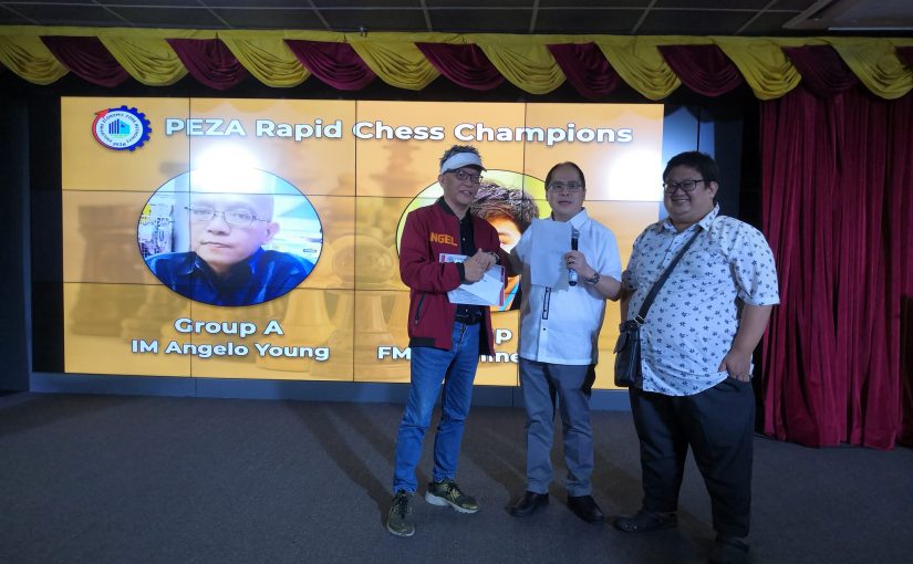Young, Nouri Top 1st PEZA Invitational Rapid Chess Tournament
