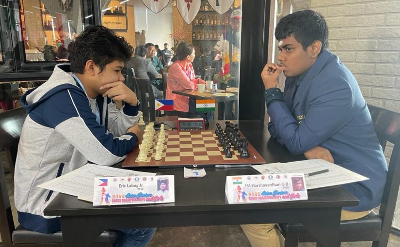 Harshavardhan Full Point Ahead Before Last Round of Asian Juniors, Bach and Rakshitta in Joint Girls Lead