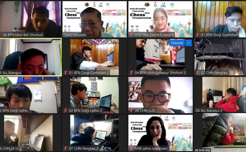 Three Chinese Share Lead in Asian Oceania University Chess Championship