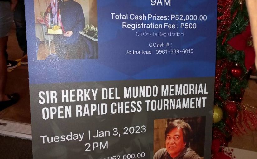 IM Jan Emmanuel Garcia wins the Sir Herky Del Mundo Memorial Open