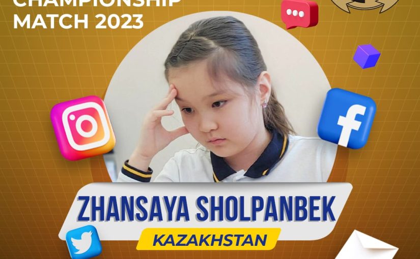 8-year old Zhansaya Sholpanbek of Kazakhstan Guesses Result of Game 6