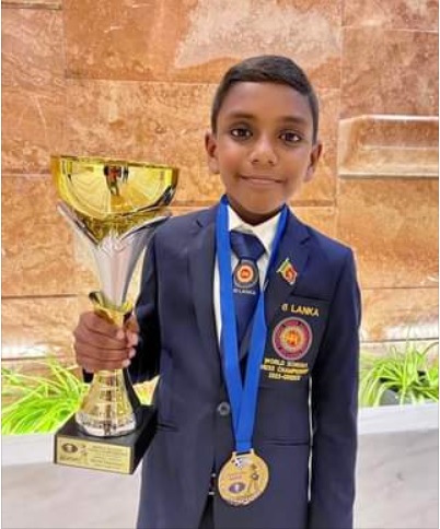 Sri Lankan boy wins World Schools Under-9 Chess Championship