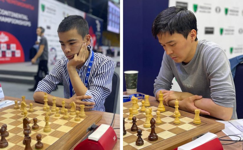 Jumabaev and Vakhidov take leads with 4.5 points out of 5 in the Asian Individual 2023