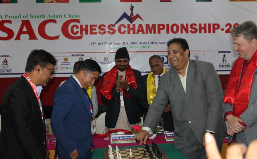 SACC Chess Championship 2023, IM Nubairshah & WIM Shakshi leading