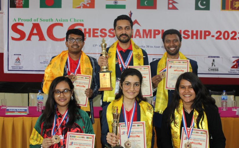 Indian IM Mohammad Nubairshah Shaikh defends the SACC Chess Championship title, and WIM Sakshi Chitlange became the women’s champion