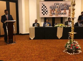 Luxman Wijesuriya Re-elected Unopposed as Sri Lanka Chess Federation President