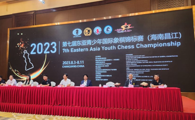 7th Eastern Asia Youth Chess Championship Starts Today in Hainan, China