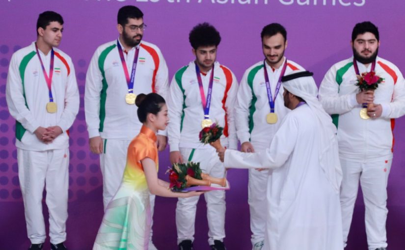 Iran, India, Uzbekistan Top 3 Men. China, India, Kazakhstan Top 3 Women in Asian Games