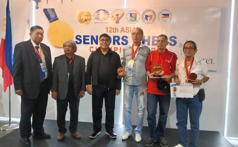 Efren Bagamasbad, Chito Garma win Asian Seniors 65+ and 50+ Chess Championships