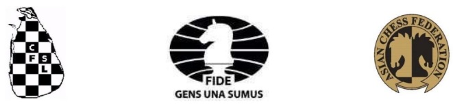 Join Western Asia Juniors and Girls Chess Championships 28 Nov-6 Dec. in Colombo, Sri Lanka