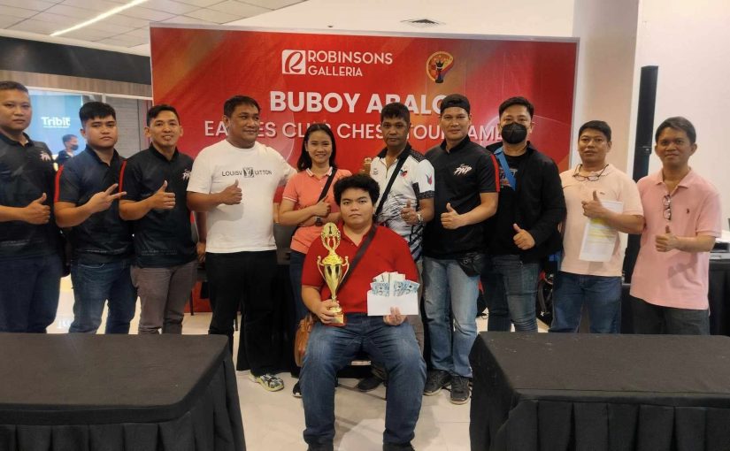 Ochoa Wins Kuya Buboy Abalos Limbas Mandaragit Eagles Club Chess Tournament