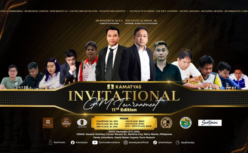 Kamatyas Invitational GM Tournament Slated 9-17 December 2023 in Philippines