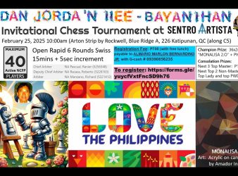Dan Jorda & IIEE-Bayanihan Chess Club FIDE-rated Open Rapid Chess Tournament