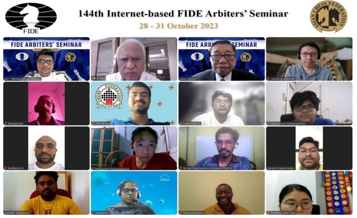 144th Online FIDE Arbiters Seminar in English