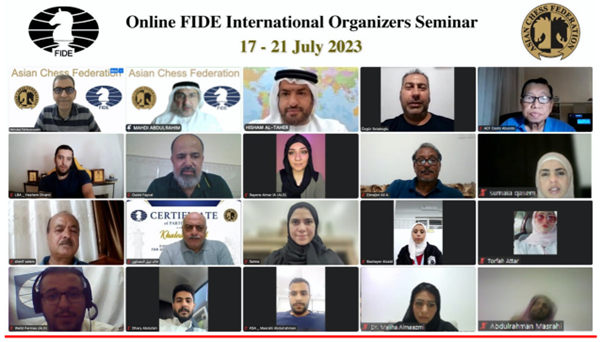 FIDE International Organizers Seminar Held in Arabic