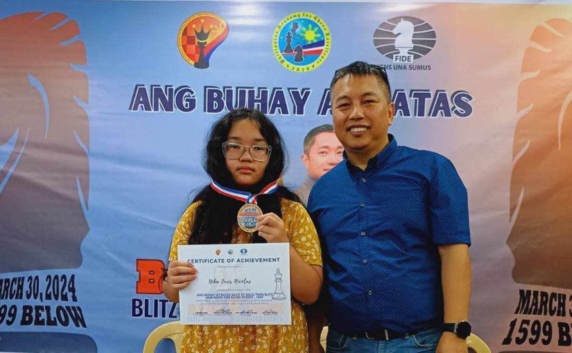 Mel Cadano Wins “Ang Buhay at Batas” Rapid Chess Tournament