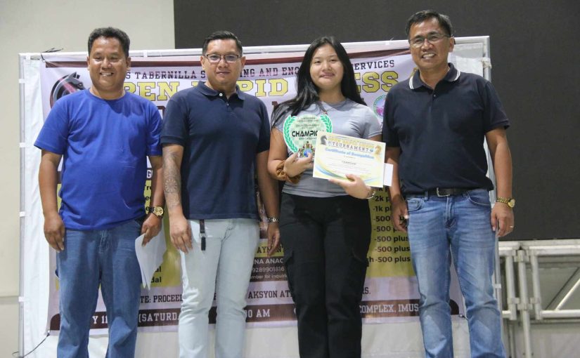Teen Prodigy Jirah Floravie Cutiyog Wins Imus Rapid Open