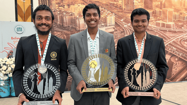 GM Pranav V of India Wins Dubai Police Global Chess Masters