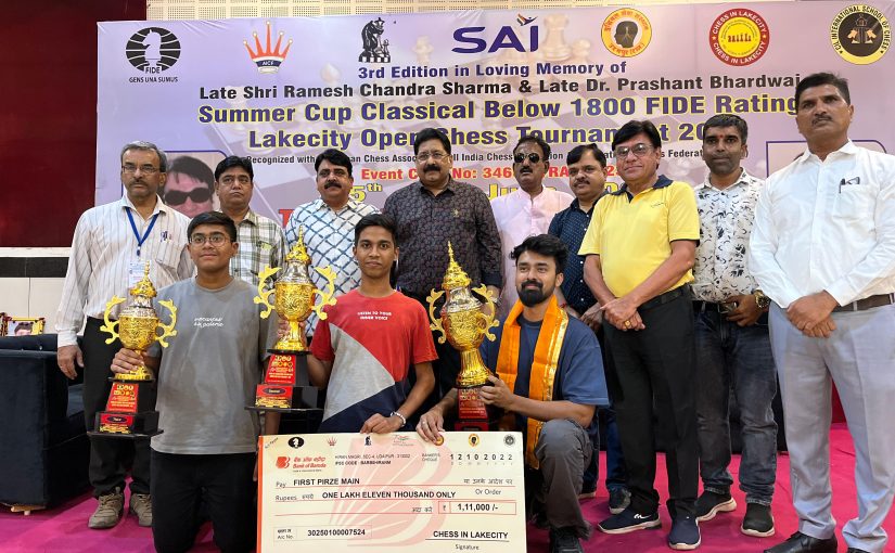 Saikat Nath of Delhi wins Summer Cup FIDE Rating Tournament in Rajasthan, India