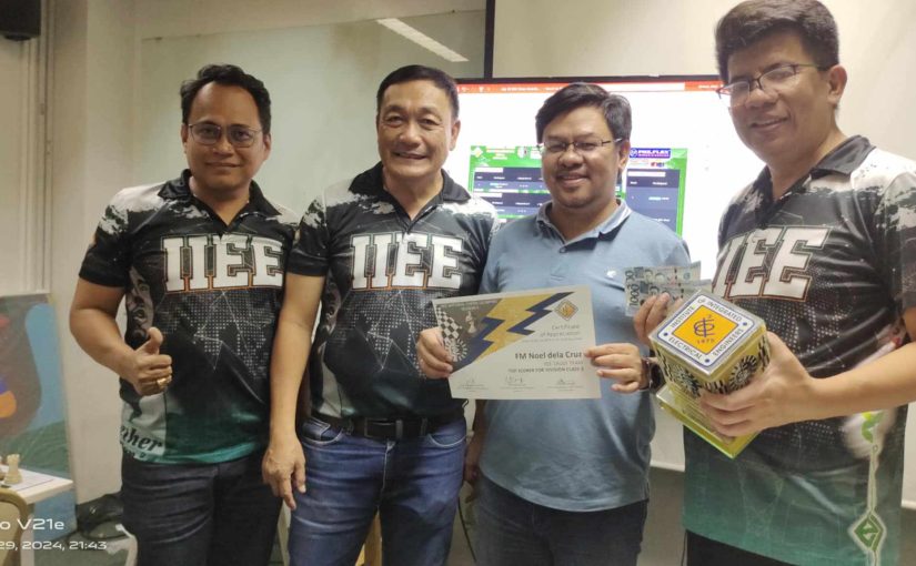 FM Noel Dela Cruz Wins IIEE SLRC Open Chess Tournament