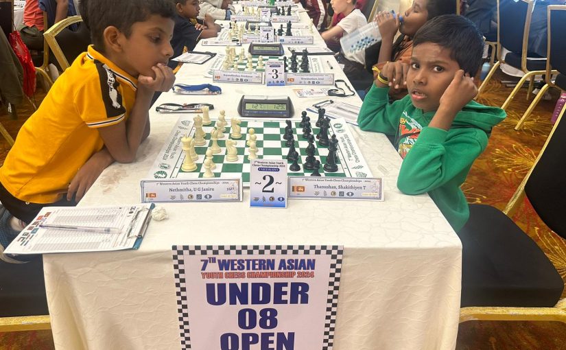Halfway Mark of Western Asia Youth Chess Championship in Sri Lanka