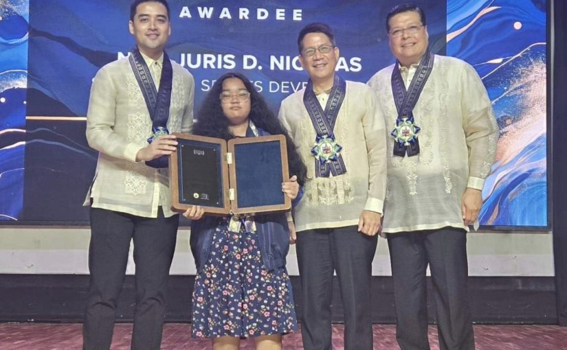 Young Philippine Chess Player Honored in Field of Sports and Sports Development