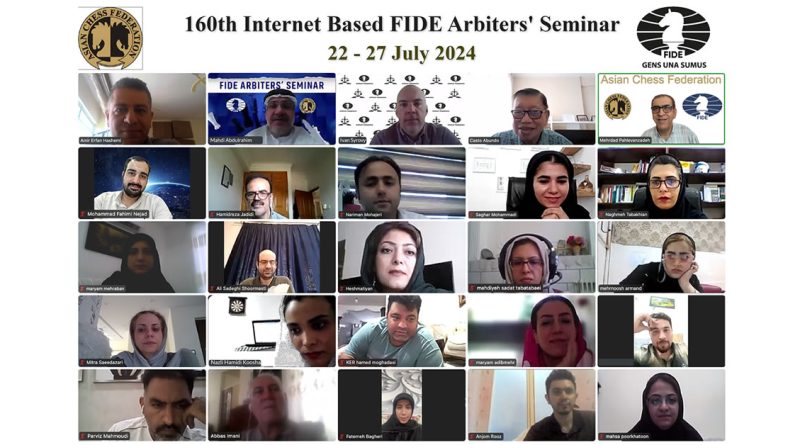 160th Internet-based FIDE Arbiters’ Seminar