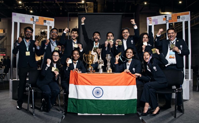 Triumphant moments: Celebrating the winners of 45th Chess Olympiad