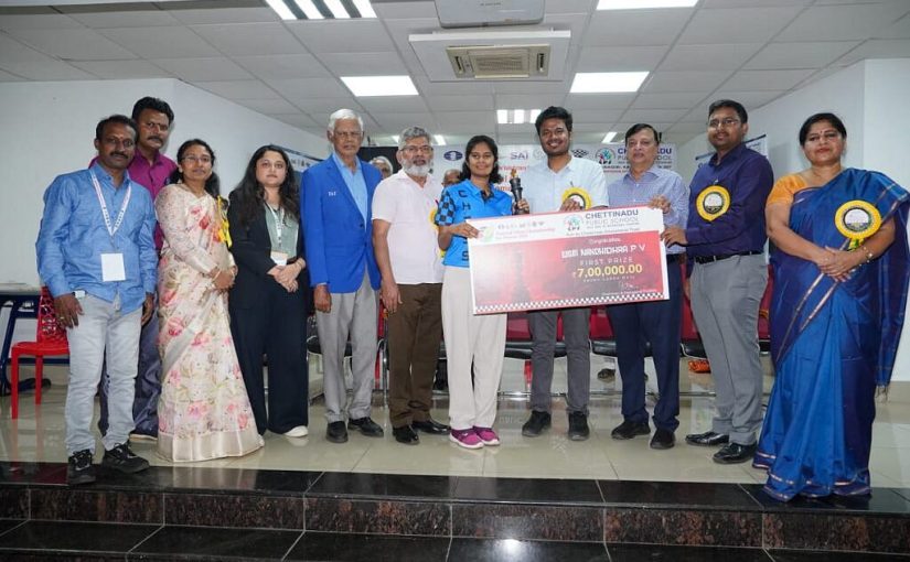 50th India Women’s Championship: P. V. Nandhidhaa wins maiden title