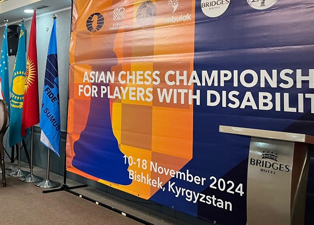 Asian Disabled Chess Championship Open, Women, Juniors & Girls Starts in Kyrgyzstan