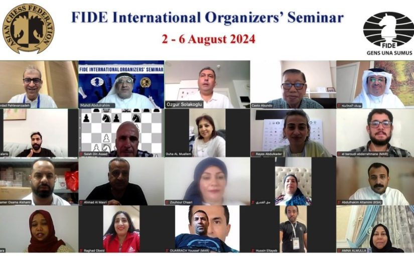 FIDE International Organizers’ Seminar in Arabic 2-6 August 2024